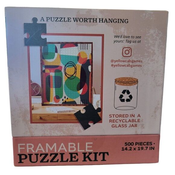 Yellow Cab Games Frameable Puzzle Kit - Artwork Puzzle (500 Piece) - Picture 3 of 7